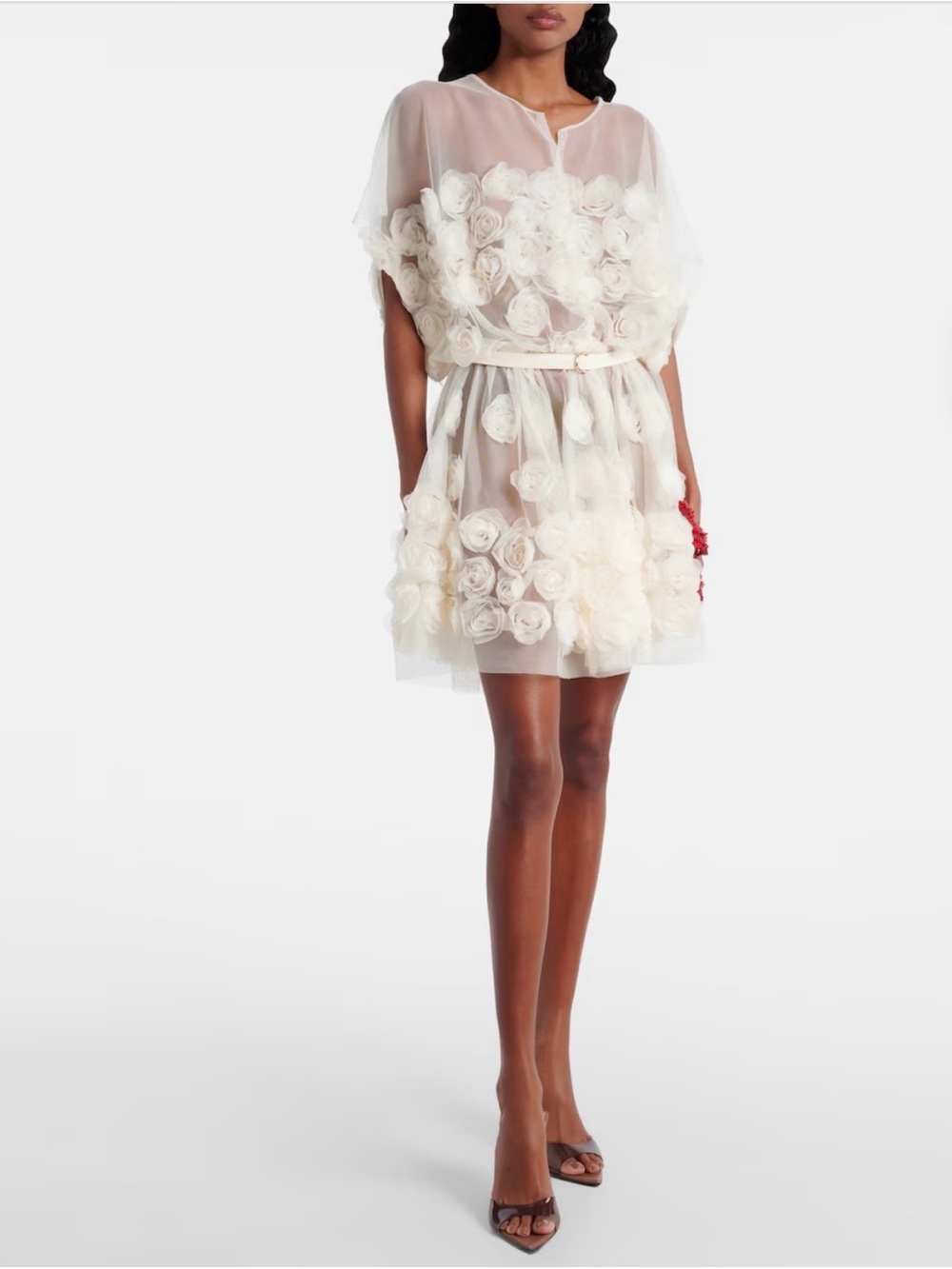 Norma Kamali Belted Tulle Mini Dress | Rare Sold-Out Style